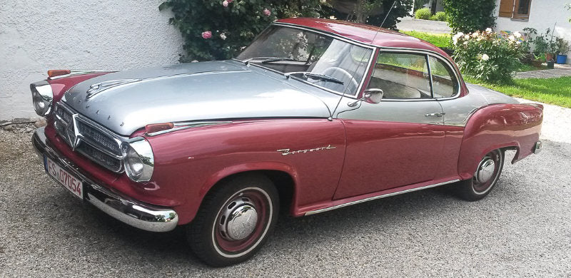 Borgward Isabella Coupe, Umrüstung von mechanischer Membran Benzinpumpe auf eine elektrische 6 Volt Benzinpumpe