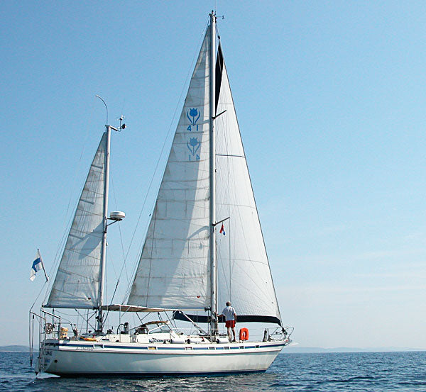 Holländische Hochseeyacht, CONTEST 41 Ketsch, gebaut in Conyplex, Medemblik mit Volvo Penta 60 PS 4-Zylinder Innenbord-Motor