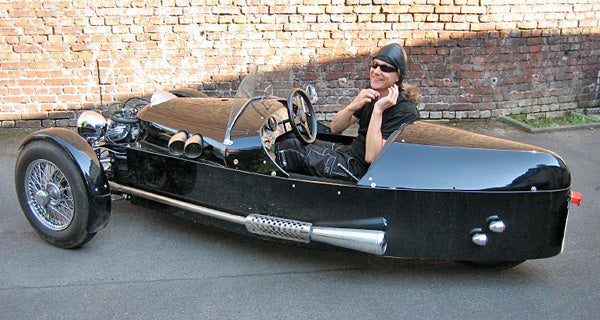 Threewheeler JZR, Honda CX 650 Motor, dem Morgan Threewheeler nachempfunden, Facet Benzinpumpe