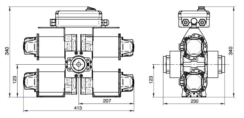 Diesel Umfüllpumpe 24 Volt, 185 l/min, selbstansaugend