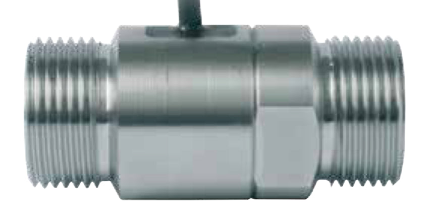 Pulser, 1 Zoll AG beidseitig, max 10 bar, max. 28 V AC/DC 100 mAmp (87,73 pulse/l)