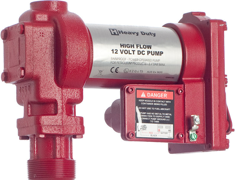 Benzin Umfüllpumpe Kerosin, 24 Volt, ATEX, Ex geschützt, Fasspumpe, 75 l/min