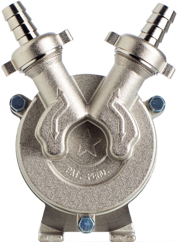 Bohrmaschinenpumpe Edelstahl, selbstansaugend, max. 23 l/min, 13 mm Tüllen, Lebensmittel, Wasser