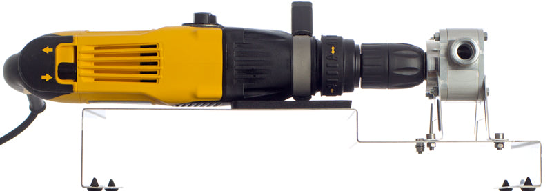 Bohrmaschinenauflage Edelstahl für Impellerpumpen mit Bohrmaschinenantrieb