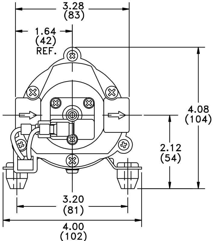 Druck- Membranpumpe 24 Volt, 6,1 l/min, max 6,9 bar, Intervall Betrieb