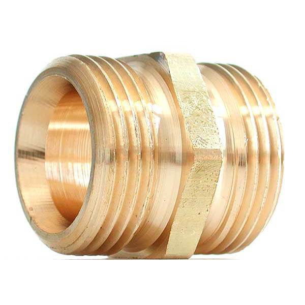 Doppelnippel 3/4- 3/4 Zoll Aussengewinde, Messing