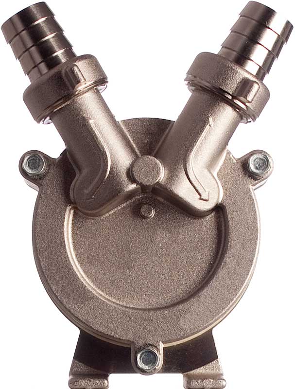 Bohrmaschinenpumpe Edelstahl, selbstansaugend, max 41,6 l/min, 25 mm Schlauchtüllen, Lebensmittel, Wasser