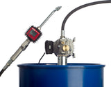 Öl Fasspumpe 230 Volt, max. 9 l/min, Set Zapfpistole Zählwerk