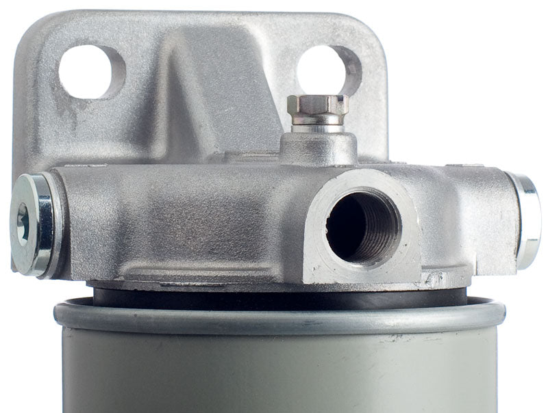 Filterkopf, universal, vertikaler Befestigung, Aluminium, zwei Blindstopfen, Set