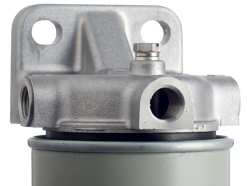 Filterkopf, universal mit vertikaler Befestigung, Aluminium