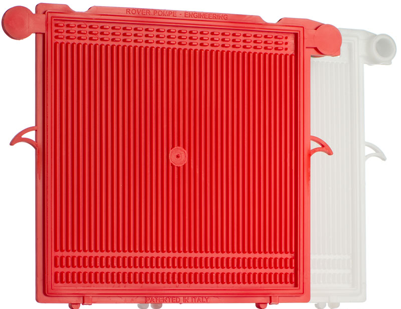 Schichtenfilter Bier Pumpe, Edelstahl, Filterleistung 3,3 - 5 l/min, 6 Platten 20 x 20 cm