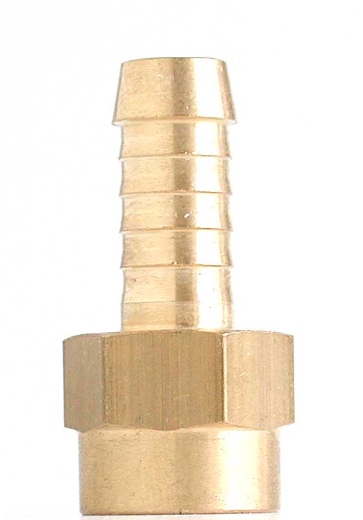 Schlauchtülle 10 mm, M 14x1,5 Gewinde, metrisch, Innengewinde, Messing