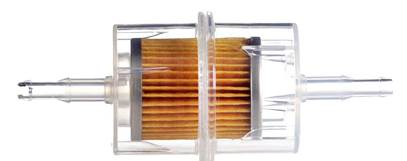 Benzinfilter, Vorfilter Kraftstoff, 6 + 8 mm Tüllen, Einwegmodell