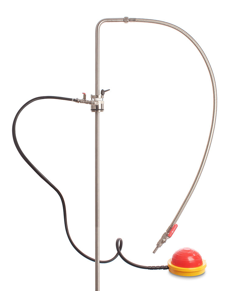 Fasspumpe, Fußbetrieb für Lösungsmittel, Schlauchauslauf, max. 220 L Fässer