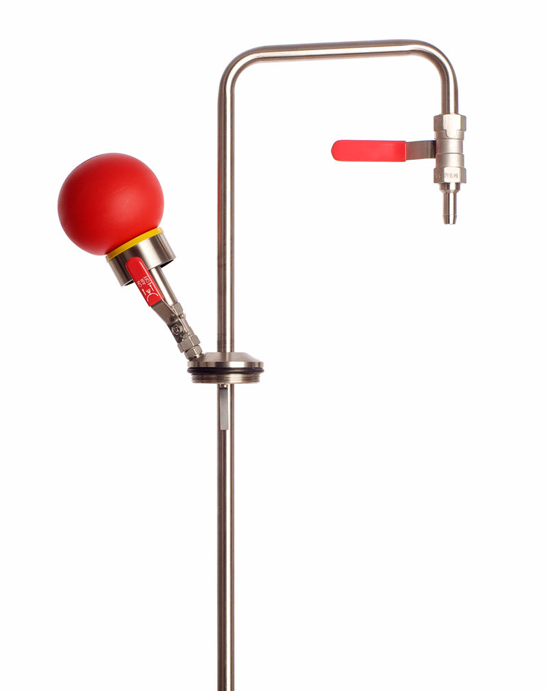 Fasspumpe, Handbetrieb für Lösungsmittel, Auslaufbogen, max. 60 L Fässer