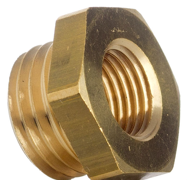 Reduziernippel metrisch M24x1,5 AG - M16x1,5 IG, Messing