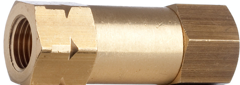 Rückschlagventil 3/8 Zoll IG, Messing, Viton Dichtung, Mineralöl, Wasser, -25 °C bis +180 °C