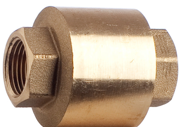 Rückschlagventil 3/8 Zoll IG, Messing, NBR Dichtung, Mineralöl, Wasser, -20 °C bis +100 °C