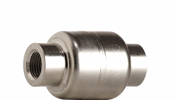 Rückschlagventil Edelstahl V4A 3/4 Zoll IG, Viton, Öle, Wasser, Luft, -20 ° C bis + 150 ° C