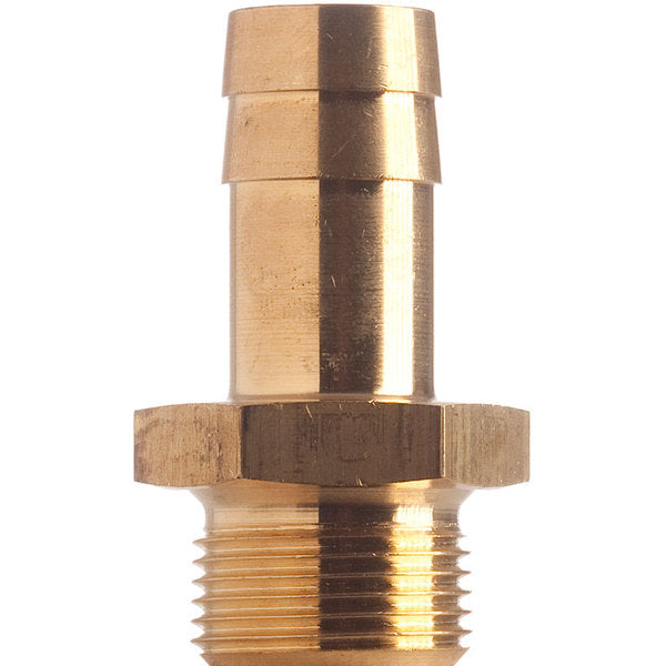 Schlauchtülle 10 mm, 1/4 Gewinde, zylindrisch, Messing