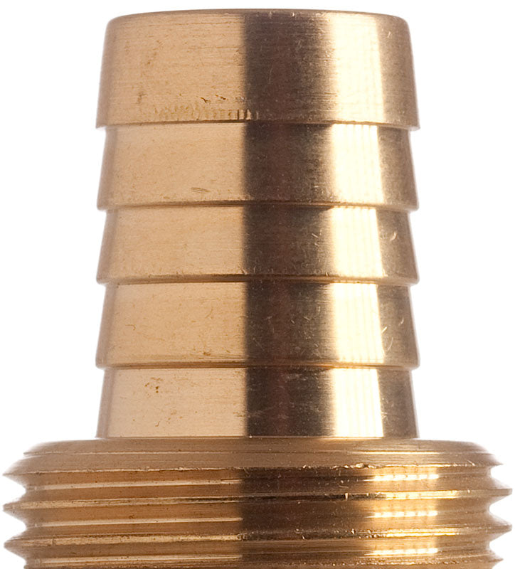 Schlauchtülle 13 mm, 3/4 Zoll Gewinde, zylindrisch, Messing