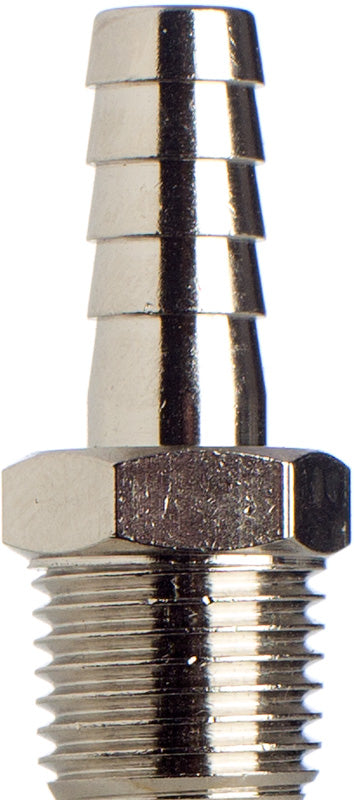 Schlauchtülle 9 mm, 1/4 Gewinde, konisch, Messing vernickelt