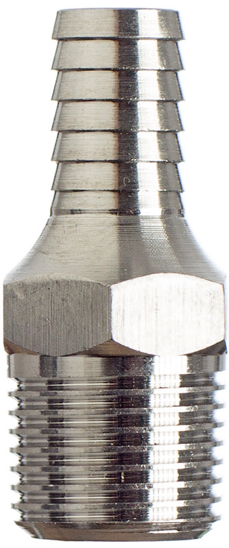 Schlauchtülle 13 mm, 3/8 Zoll npt Gewinde, Edelstahl