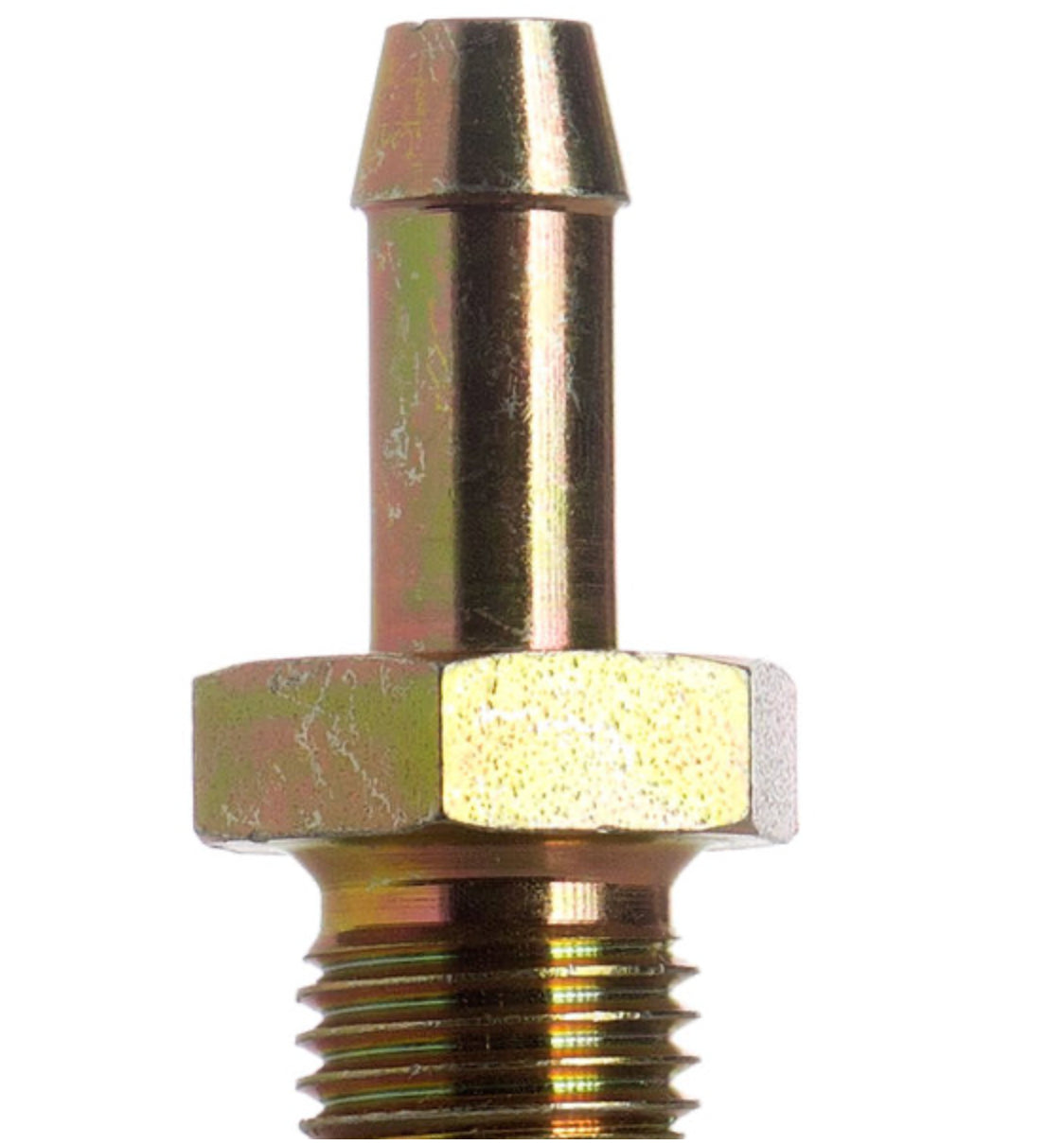 Schlauchtülle 10 mm M 14x1,5 Gewinde, metrisch, Stahl chromatiert