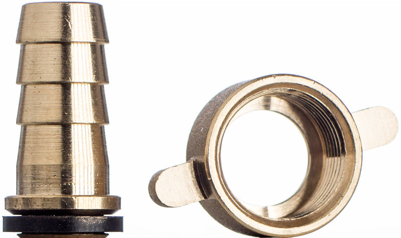 Schlauchtülle zweiteilig 1 1/4 Zoll, 32 mm Schlauchtülle, flachdichtend, Messing