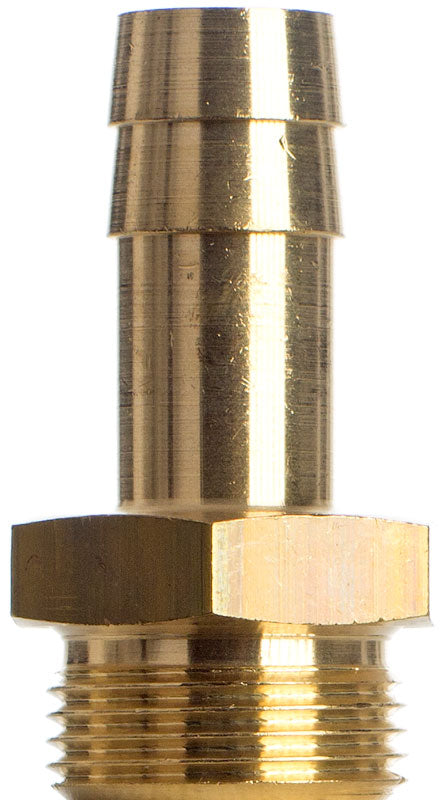 Schlauchtülle Sechskant 16 mm, 3/4 Zoll Gewinde, zylindrisch, Messing