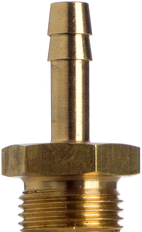 Schlauchtülle 10 mm, 1/2 Gewinde, zylindrisch, Messing