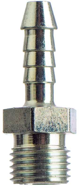 Schlauchtülle 5,5 mm M 10 x 1 Gewinde, metrisch, Stahl chromatiert, flachdichtend