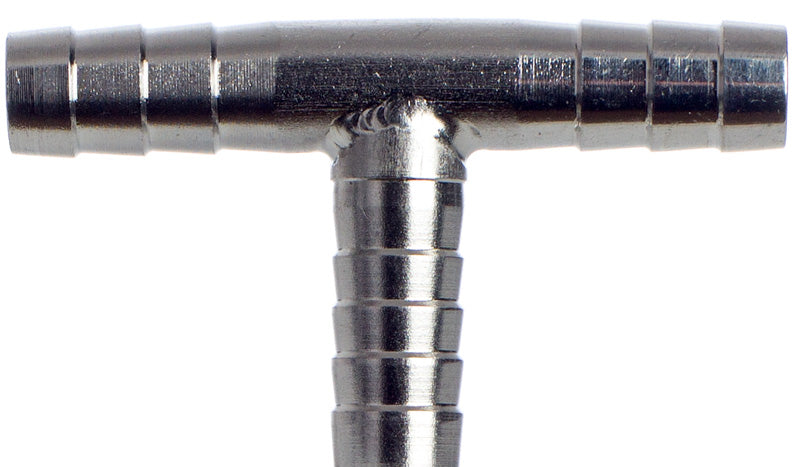 Schlauchverbinder T Stück 8 mm, Edelstahl, Benzin, Öl, Diesel, Wasser, Lebensmittel