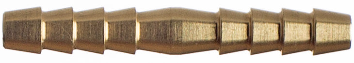 Schlauchverbinder 6 mm, Messing, Wasser, Öl, Diesel, Heizöl, Benzin