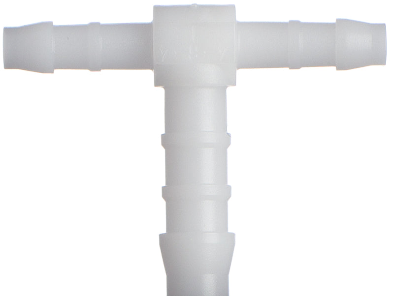 Schlauchverbinder T Stück reduziert 3 - 4 - 3 mm, Kunststoff, POM, Wasser, Diesel, Luft, Benzin