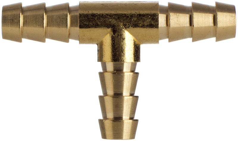Schlauchverbinder T Stück 10 mm, Messing Metall, Benzin, Öl, Diesel, Wasser, Luft