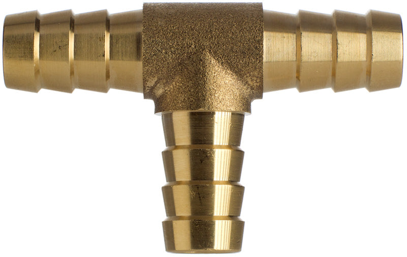 Schlauchverbinder T Stück 12 mm, Messing Metall, Benzin, Öl, Diesel, Wasser, Luft