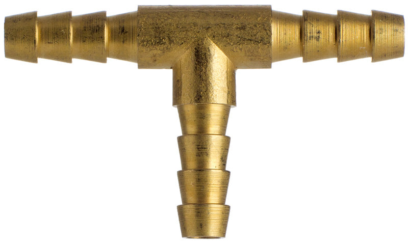 Schlauchverbinder T Stück 6 mm, Messing Metall, Benzin, Öl, Diesel, Wasser, Luft