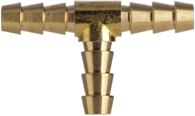 Schlauchverbinder T Stück 8 mm, Messing Metall, Benzin, Öl, Diesel, Wasser, Luft