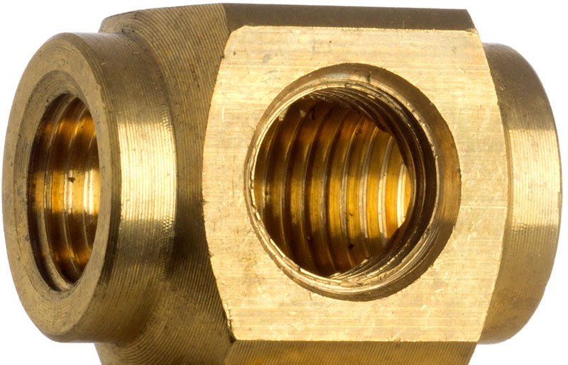 Schlauchverbinder T Stück, 1/8, Messing, Metall