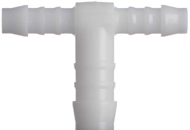 Schlauchverbinder T Stück reduziert 8 - 12 - 8 mm, Kunststoff, POM, Wasser, Diesel, Luft, Benzin
