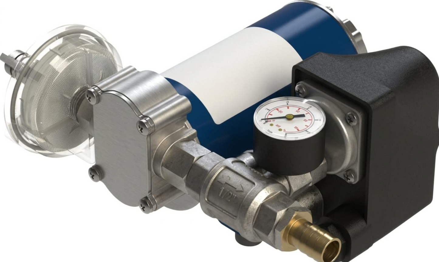 Zahnradpumpe 24 Volt, max. 2 bar, max 26 l/min, Trinkwasser