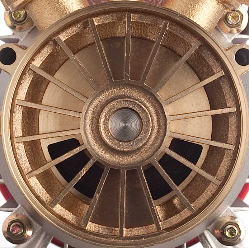 Seitenkanalpumpe, 230 Volt, selbstansaugend, regelbarer by pass 13 bis 28 l/min, Bronze