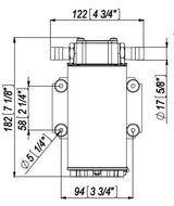 Zahnradpumpe Drehrichtungsumkehr, 12/24 Volt, max 26 l/min, Diesel, Öl, Display