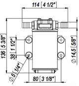 Zahnradpumpe Drehrichtungsumkehr, 12/24 Volt, max 15 l/min, Diesel, Display