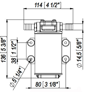 Zahnradpumpe Drehrichtungsumkehr, 12/24 Volt, max 15 l/min, Diesel, Display
