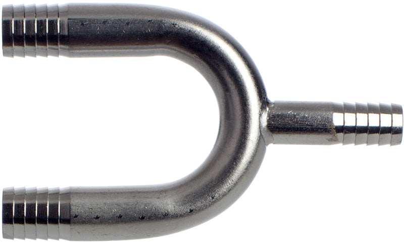 Schlauchverbinder Umkehrbogen mit 12-10-12 mm, Edelstahl, Benzin, Öl, Diesel, Wasser, Lebensmittel