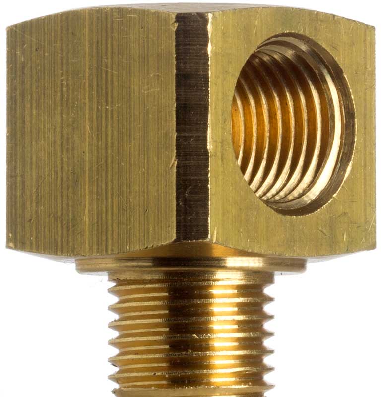 Winkelfitting 1/8 Zoll IG -AG, 90 Grad Bogen, Metall, Messing