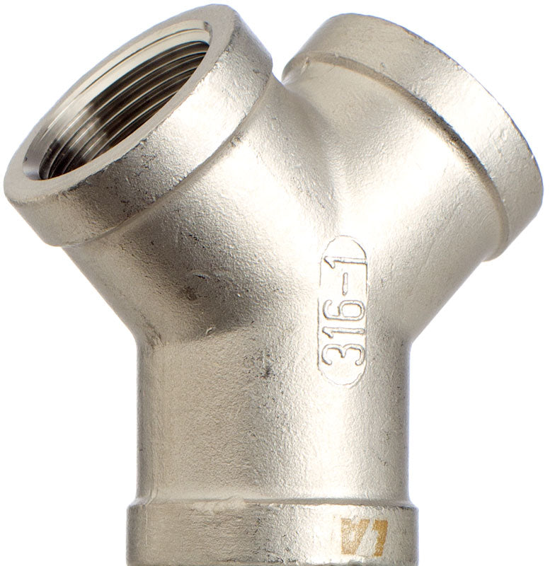 Schlauchverbinder Y Stück, 1 Zoll IG, Edelstahl