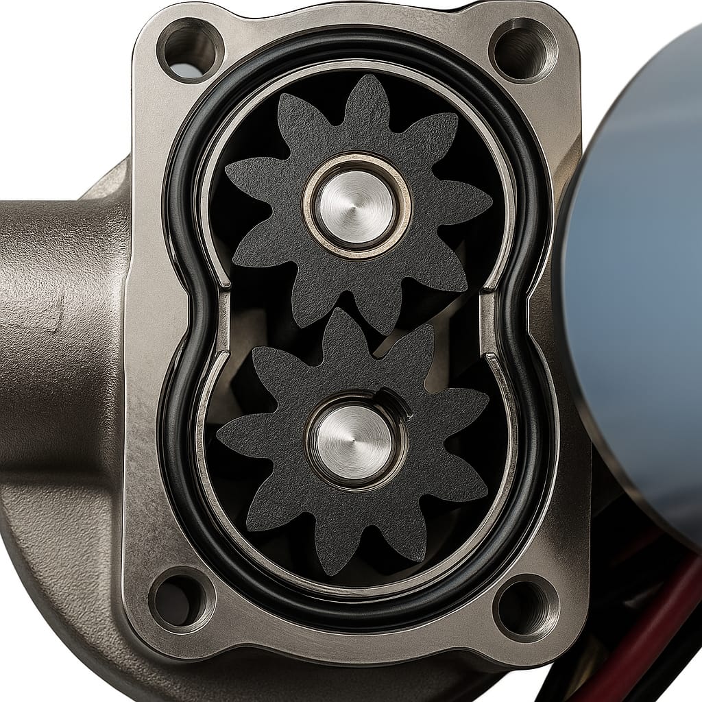 Zahnradpumpe 12/24 Volt, max. 2 bar, max 12 l/min, Trinkwasser